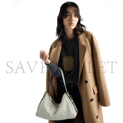 PRADA AIMÉE LARGE LEATHER SHOULDER BAG 1BC228 (39*23*12cm)